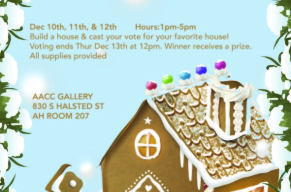 Gingerbread house making competition flyer